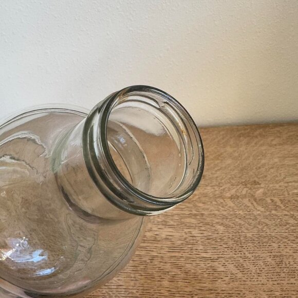 Vintage Glass Barrel Juice Bottle - Picture 5 of 7